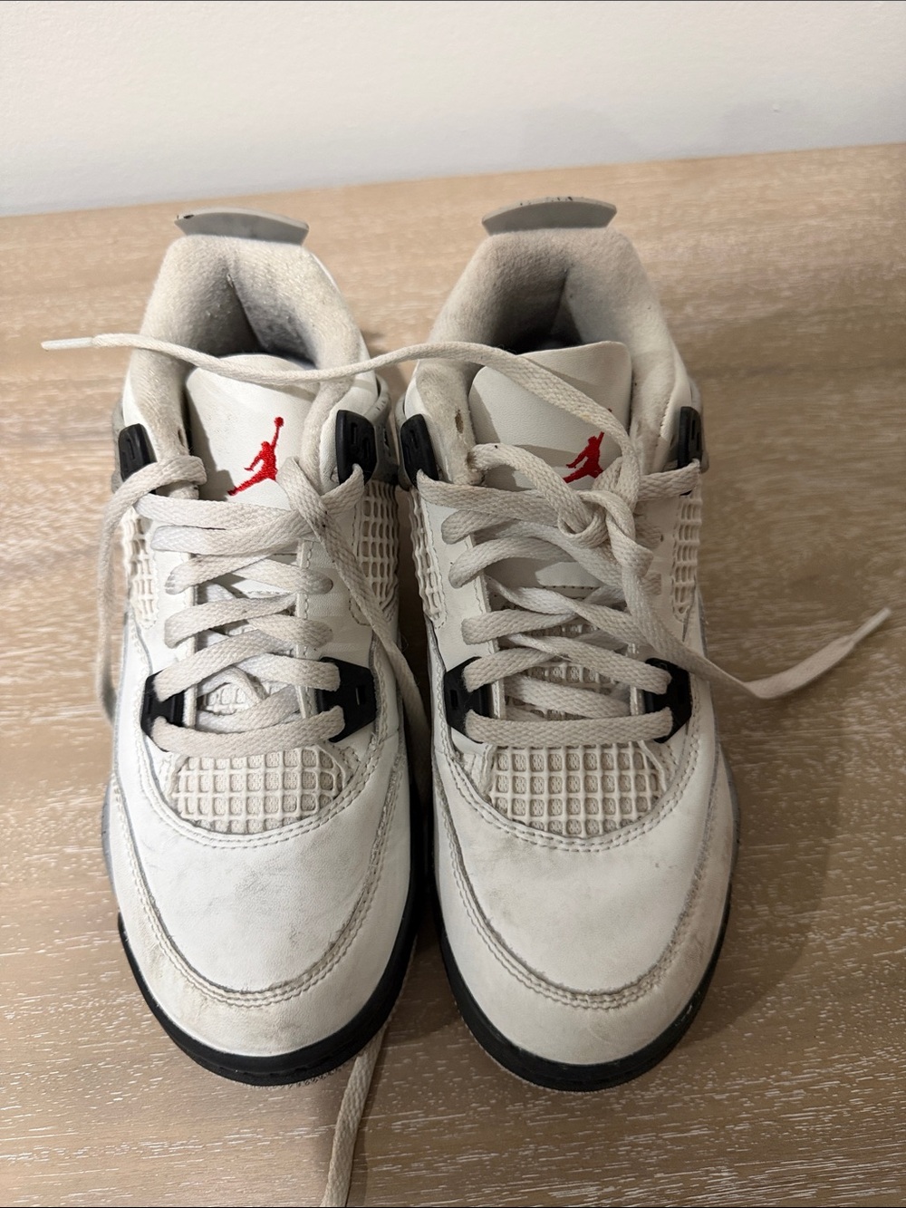 Jordan Men's White/Black with Red Jumpman Sneakers